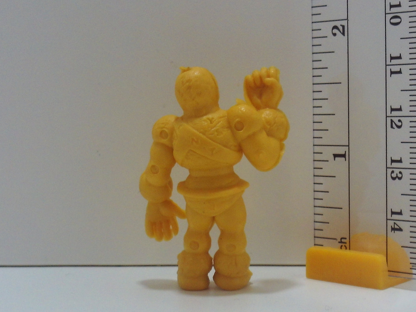 Dark Yellow Mustard Kinnikuman Keshi - Japanese Rubber Keshi Keshigomu Anime Manga Video Game figure Takarabako at Kingkeshi.com